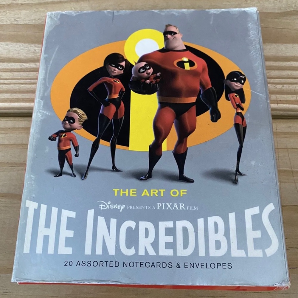 Pixar Disney The Incredibles 15 Blank Note Greeting Cards Art Chronicle 2005